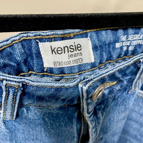 Kensie Light Blue Barrel Leg Jeans - Picture 2 of 6